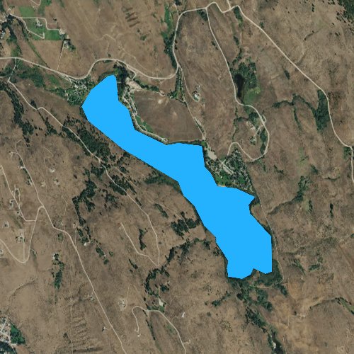 Fly fishing map for Pearrygin Lake, Washington
