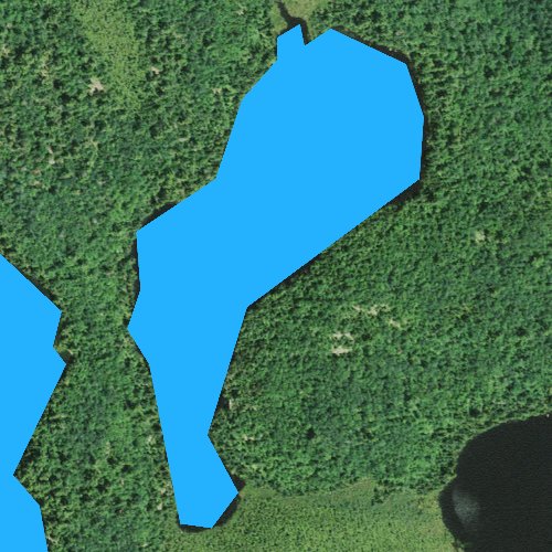 Fly fishing map for Pekan Lake, Minnesota