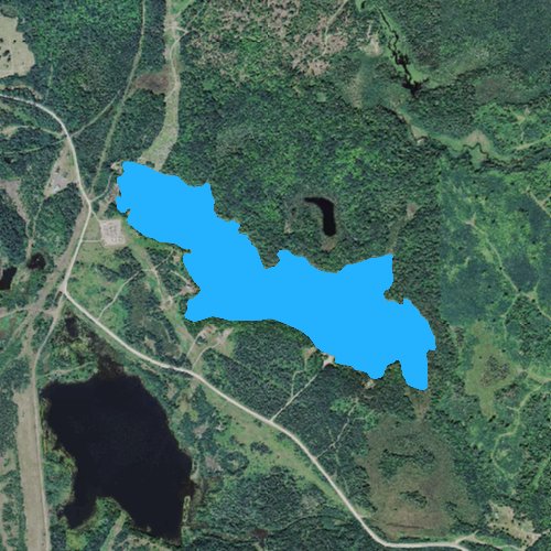 Fly fishing map for Perch Lake: Marquette, Michigan