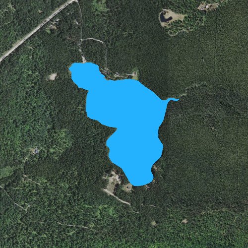 Fly fishing map for Pickerel Lake: Dickinson, Michigan