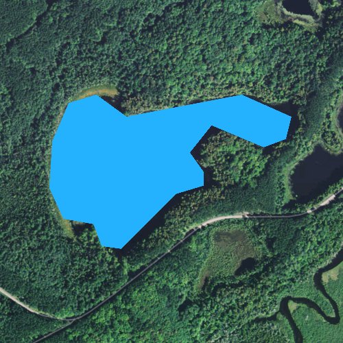 Fly fishing map for Plymouth Lake, Michigan