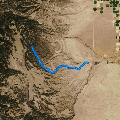 Fly fishing map for Poso Creek, New Mexico
