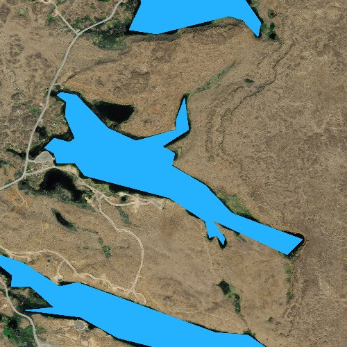 Fly fishing map for Quincy Lake, Washington