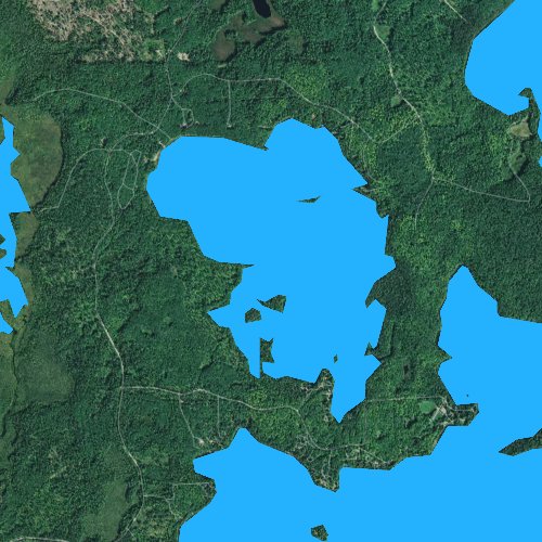 Fly fishing map for Razorback Lake, Wisconsin