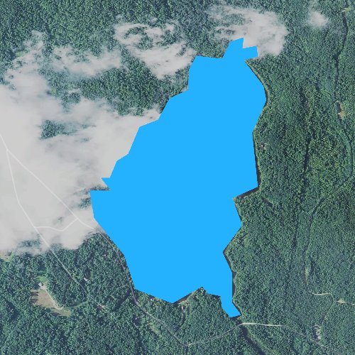 Fly fishing map for Reservoir Pond, New Hampshire