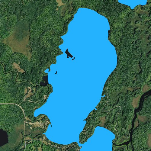 Fly fishing map for Round Lake: Price, Wisconsin