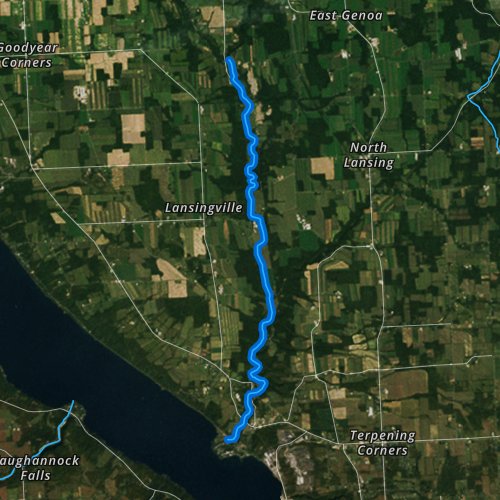 Fly fishing map for Salmon Creek, New York