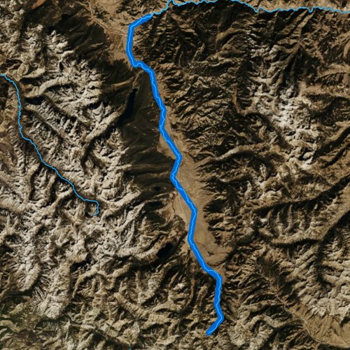 Fly fishing map for Salmon River: Upper, Idaho