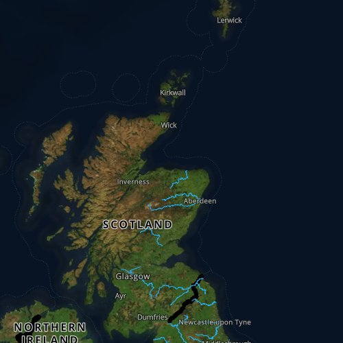 Fly fishing report and map for Scotland.