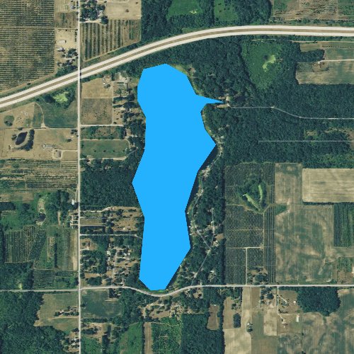 Lake Shafer Fishing Map Shafer Lake, Michigan Fishing Report