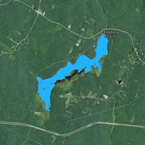 Fly fishing map for Shohola Marsh Reservoir, Pennsylvania