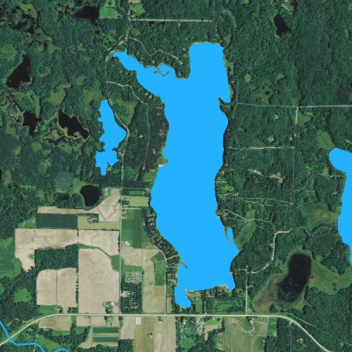 Fly fishing map for Silver Lake: Barron, Wisconsin
