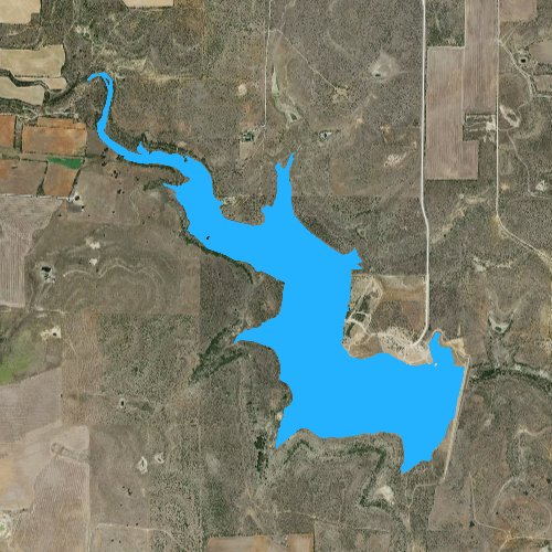 Fly fishing map for Soil Conservation  Reservoir: Callahan, Texas