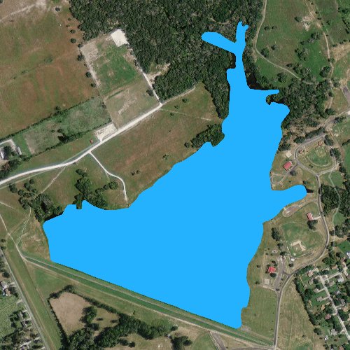 Fly fishing map for Soil Conservation Reservoir: Madison, Texas