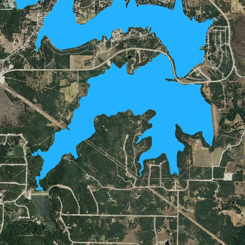 Fly fishing map for Soil Conservation Reservoir: Montague, Texas