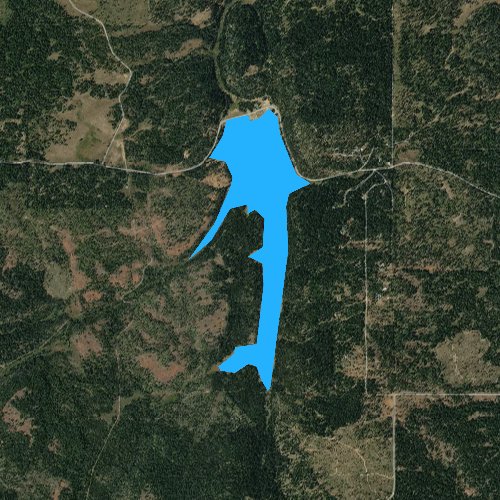 Fly fishing map for Soldiers Meadow Reservoir, Idaho