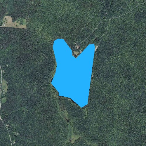 Fly fishing map for South Pond, Vermont