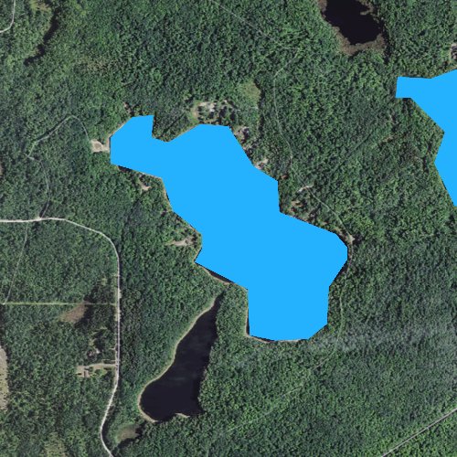 Fly fishing map for Sporley Lake, Michigan