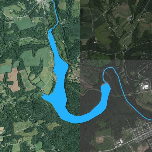 Fly fishing map for Stairway Lake, Pennsylvania