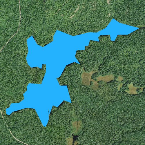 Fly fishing map for Star Lake, Minnesota