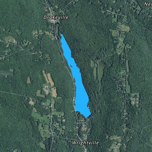 Fly fishing map for Stillwater Pond, Connecticut