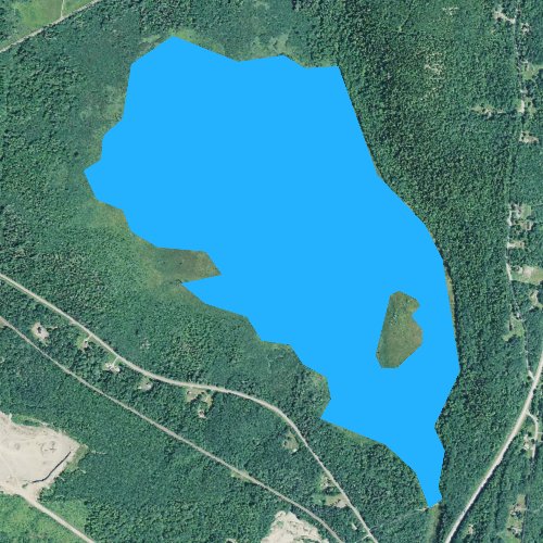 Fly fishing map for Stowers Meadow, Maine