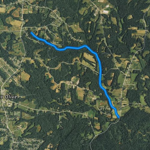 Fly fishing map for Straight Fork Creek, North Carolina