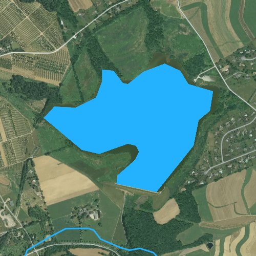 Fly fishing map for Struble Lake, Pennsylvania