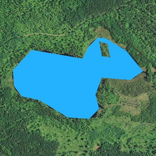 Fly fishing map for Surprise Lake, Minnesota