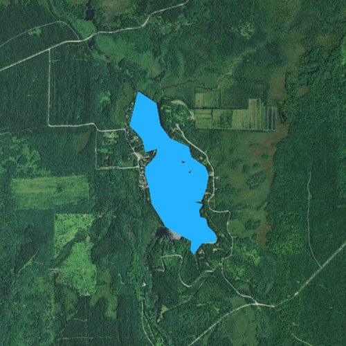 Fly fishing map for Swamsauger Lake, Wisconsin