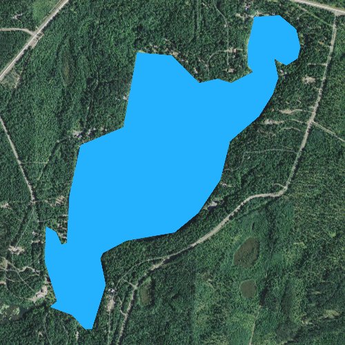 Fly fishing map for Tabor Lake, Wisconsin