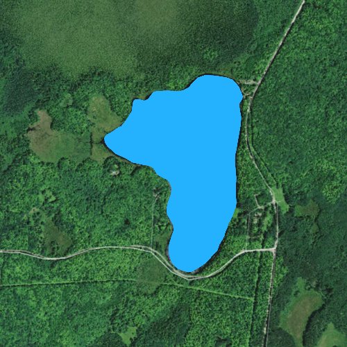 Fly fishing map for Taylor Lake: Bayfield, Wisconsin