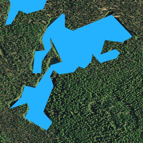 Fly fishing map for Taylor Lake, Oregon