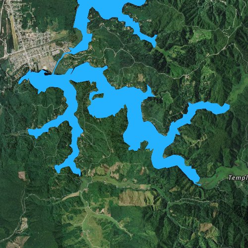 Fly fishing map for Tenmile Lake, Oregon