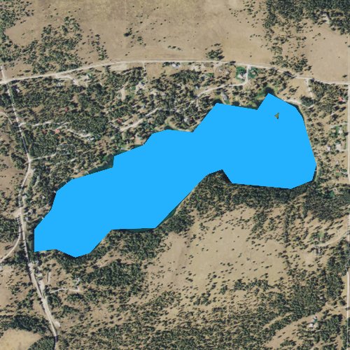 Fly fishing map for Tetrault Lake, Montana
