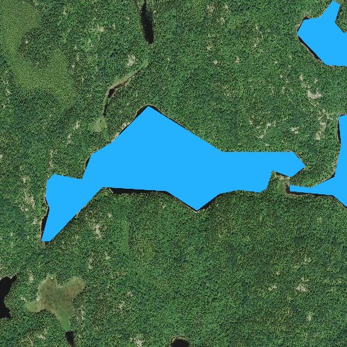 Fly fishing map for Thumb Lake, Minnesota