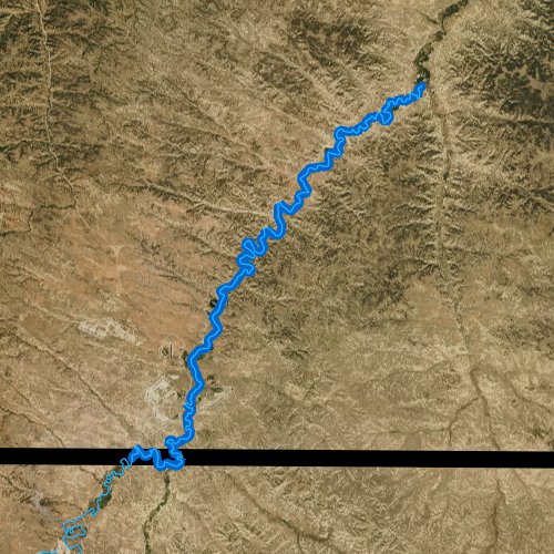 Fly fishing map for Tongue River, Montana