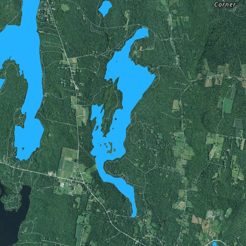 Fly fishing map for Torsey Lake, Maine