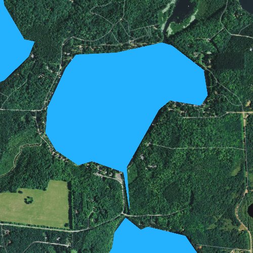Fly fishing map for Townline Lake, Wisconsin