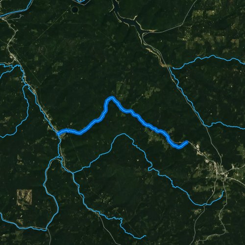 Fly fishing map for Twomile Run, Pennsylvania