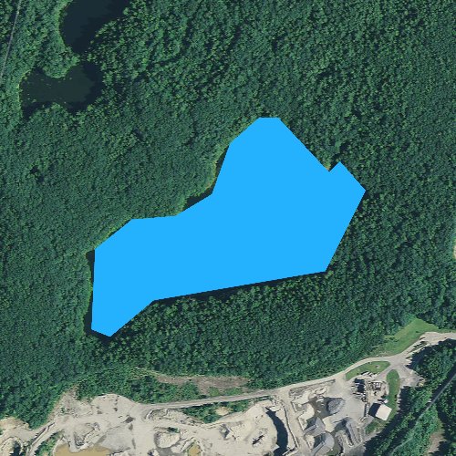 Fly fishing map for Tyler Pond, Maine