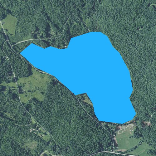 Fly fishing map for Upper Baker Pond, New Hampshire