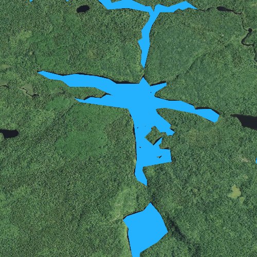 Fly fishing map for Vista Lake, Minnesota