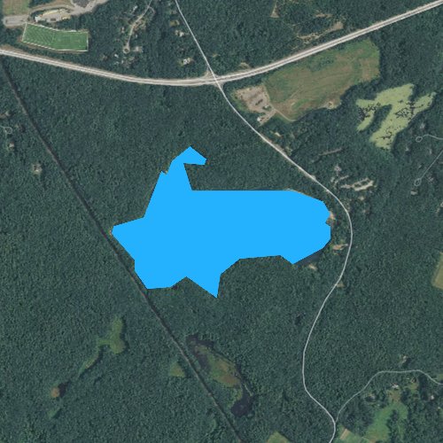 Fly fishing map for Walden Pond, Massachusetts