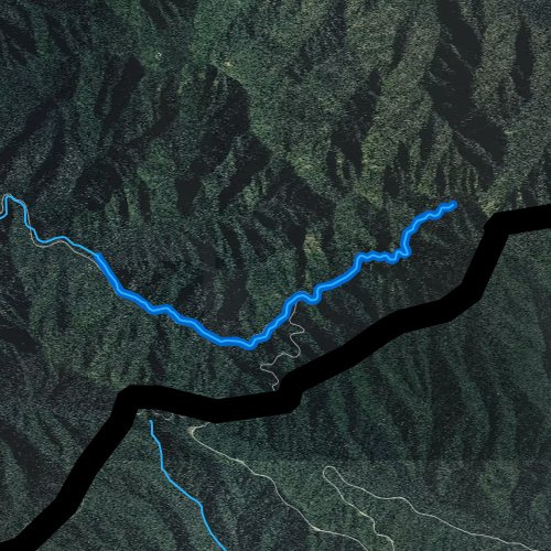 Fly fishing map for Walker Camp Prong, Tennessee
