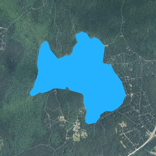 Fly fishing map for Watchaug Pond, Rhode Island