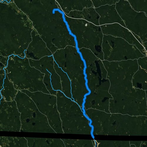 Fly fishing map for West Branch Farmington River, Massachusetts