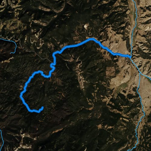 Fly fishing map for West Fork Rock Creek, Montana
