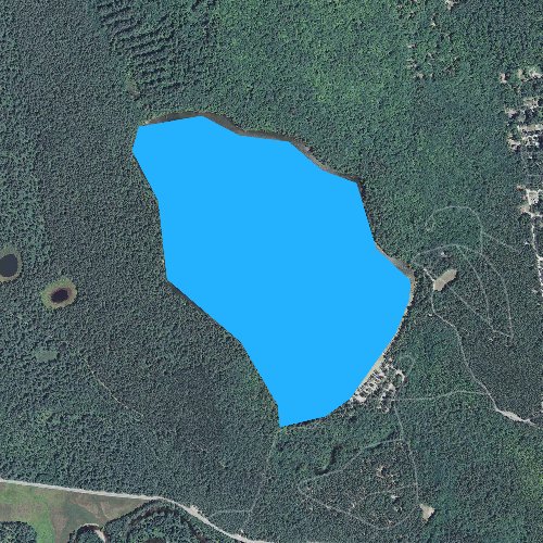 Fly fishing map for White Lake, New Hampshire