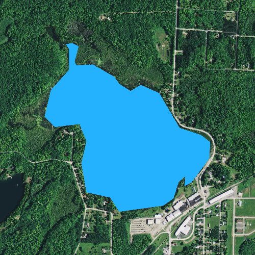 Fly fishing map for White Lake, Wisconsin